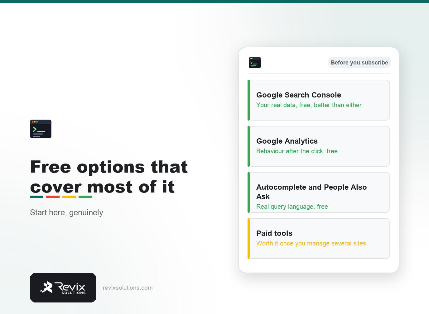Free alternatives before subscribing - ahrefs vs semrush for beginners