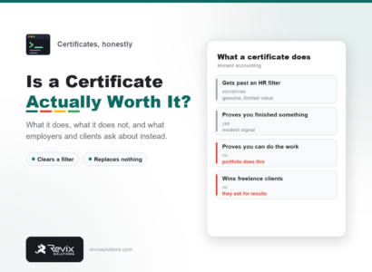 Is a digital marketing certificate worth it by Revix Solutions