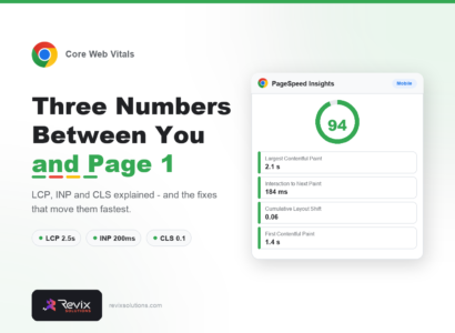 Core Web Vitals in 2026: How to Actually Pass Them - Core Web Vitals guide by Revix Solutions