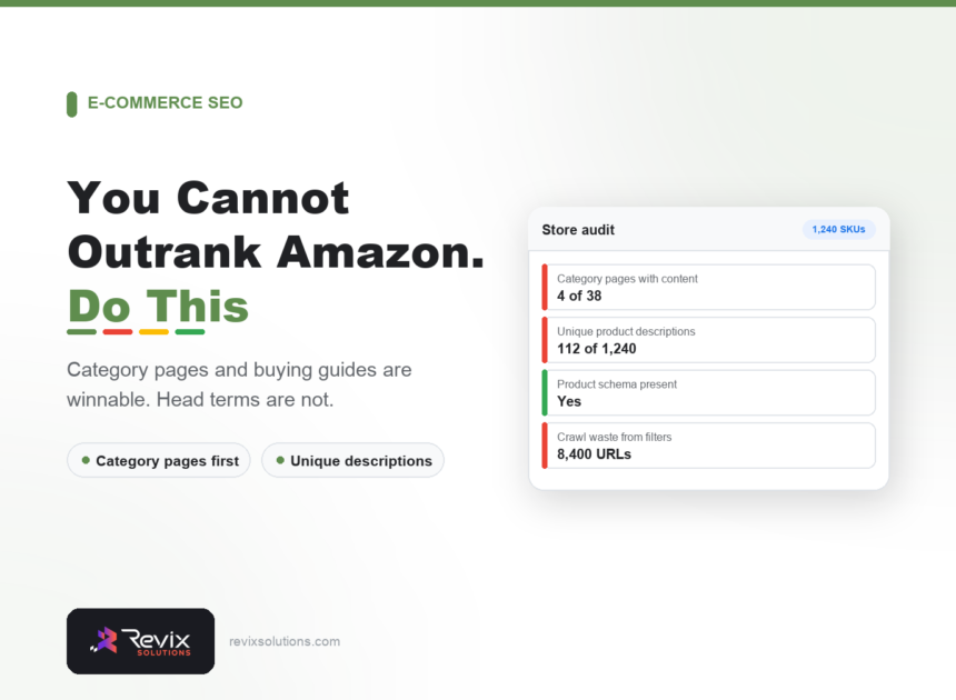 E-commerce SEO in India: How to Rank Product Pages That Actually Sell - E-commerce SEO guide by Revix Solutions