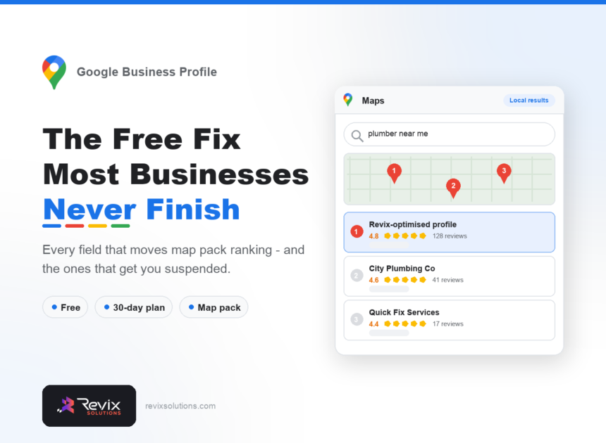 Google Business Profile Optimization: The Complete 2026 Guide - Google Business Profile guide by Revix Solutions