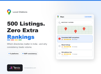 Local Citations in India: Which Directories Matter and Which Waste Time - Local Citations guide by Revix Solutions